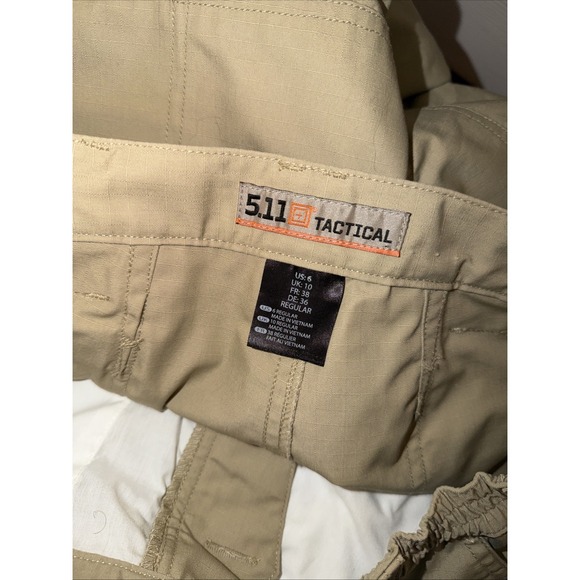 5.11 Tactical Women's TACLITE® Pro Ripstop Pant Khaki Size 6 - Picture 6 of 7